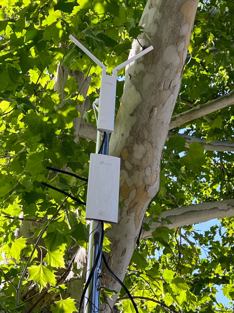 The wireless access points stand proud, tall, and dignified.